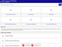 Tablet Screenshot of namkeenmithaimachines.com